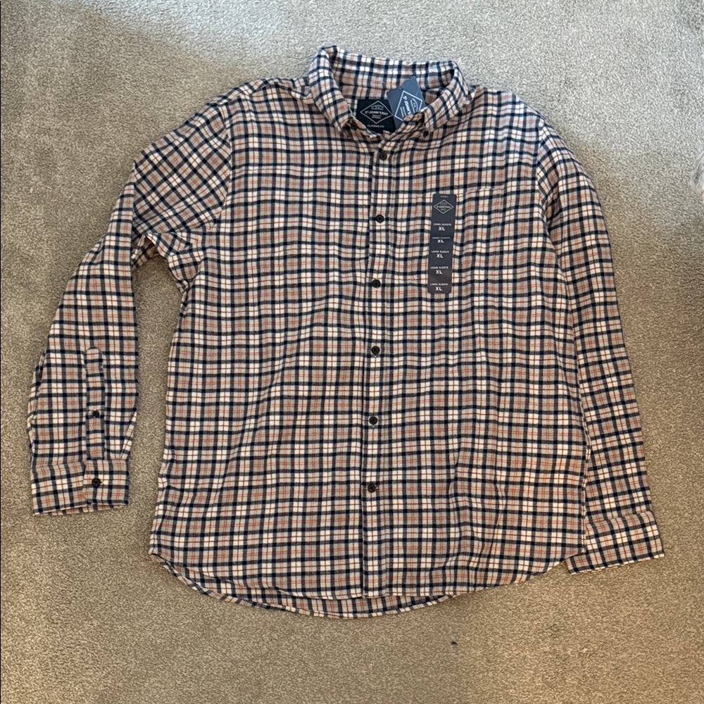 St. John's Bay Men's Casual Plaid Shirt